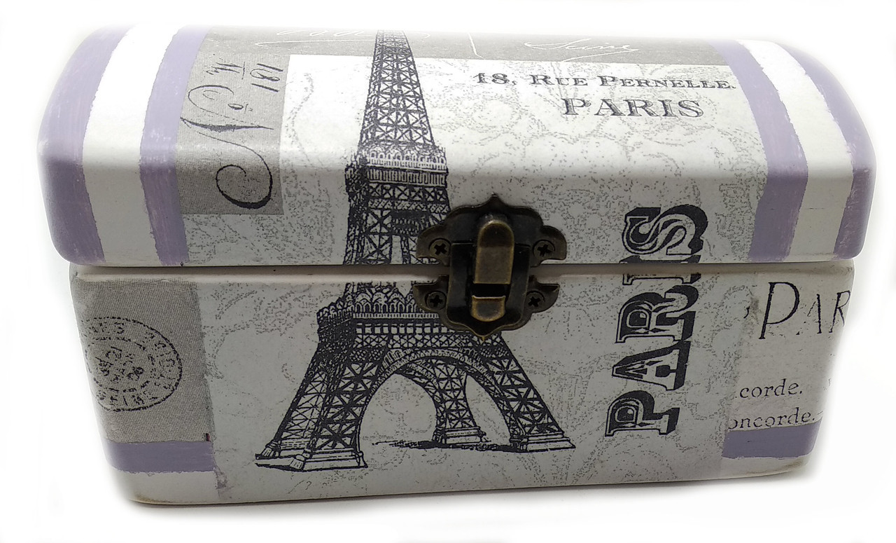 Скринька "Париж" (16х8х8 см) масив дерева, фото 1