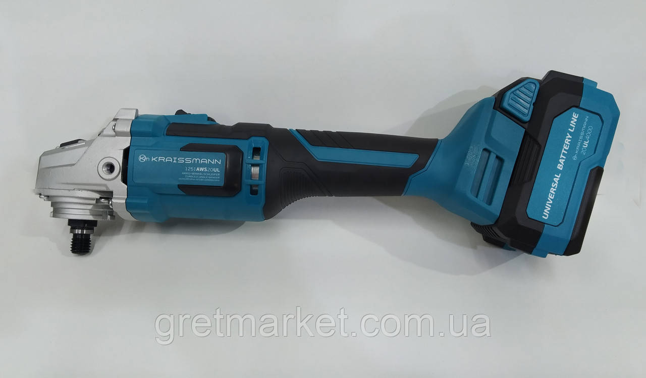 Акумуляторна болгарка KRAISSMANN 1251 AWS 20UL (акумулятор 2 Ач)