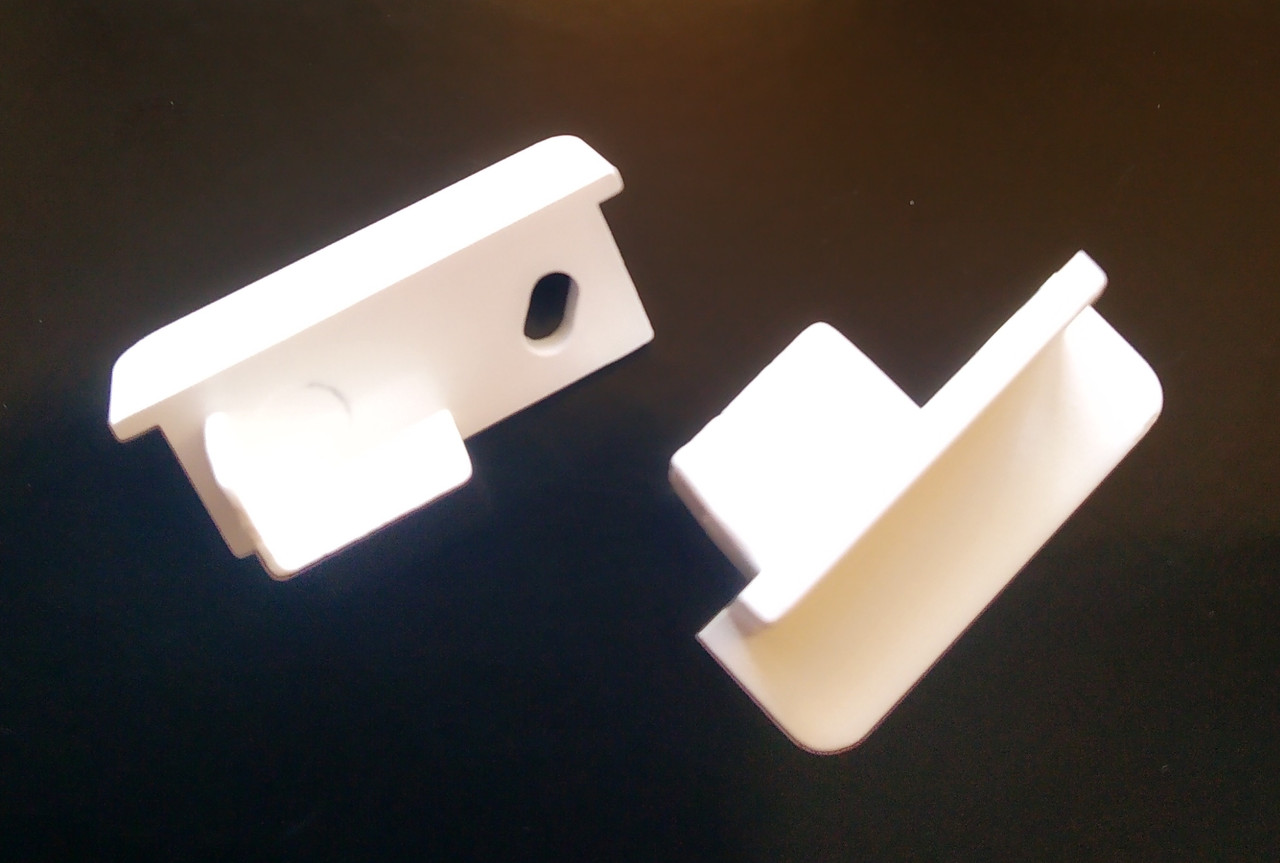 Торцева (бічна) заглушка LEDTech для врізного алюмінієвого профілю LT-201 9*24(20,8)мм