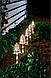 Новорічна вулична акрилова гірлянда Ялинки на батарейках Melinera,5 шт, 15 LED, новорічні світильники, фото 2