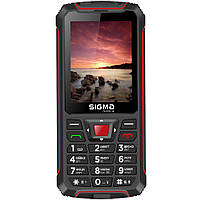 Кнопковий мобільний телефон Sigma Comfort 50 Outdoor Red бюджетний телефон