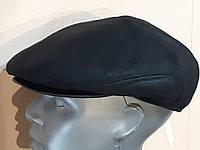 Кепка чоловіча зимова хутряна з вухами чорного кольору, крек (дубляж)