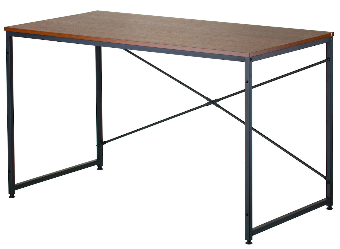 Письмовий прямокутний прямий стіл Boust 120x60 dark brown Special4You