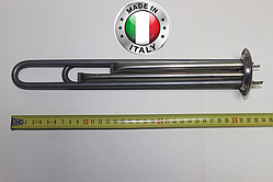 Тен для бойлера Термекс,Гарантерм,Аміна 2000 W з нержавійки, прямий з трубками під 2 терморегулятора ІТАЛІЯ