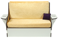 Мебель мягкая для кукол ростом 30 см - Диван бежевый из МДФ AS-7811