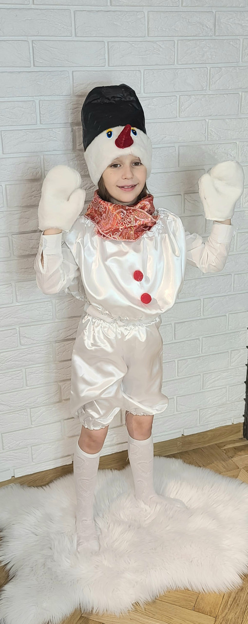 Дитячий новорічний костюм Сніговик, костюм Сніговика