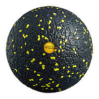 Массажный мяч 4FIZJO EPP Ball 10 4FJ0216 Black/Yellow. Мяч для массажа -UkMarket-