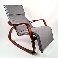 Крісло гойдалка Avko ARC001 Walnut Grey
