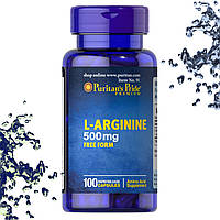 Л-Аргинин Puritan's Pride L-Arginine 500 мг 100 капсул