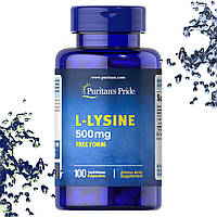 Л-Лизин Puritan's Pride L-Lysine 500 мг 100 капсул