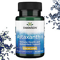 Астаксантин Swanson Astaxanthin 4 мг 60 гелевых капсул