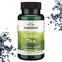 Зелений чай Swanson Green Tea 500 мг 100 капсул
