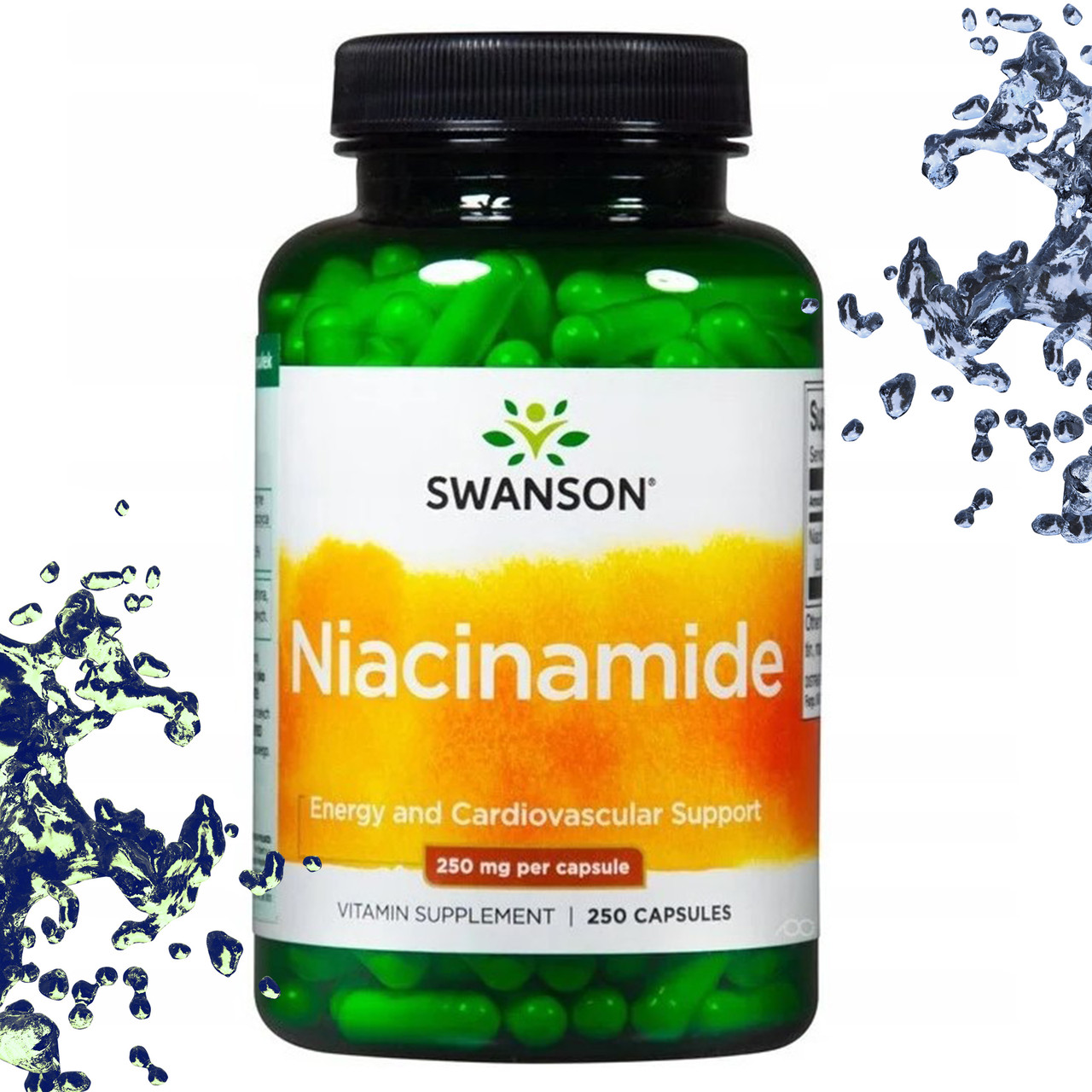 Ніацинамід Swanson Niacinamide (Никотиномид) 250 мг 250 капсул, фото 1