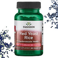 Червоний дріжджовий рис Swanson Red Yeast Rice 60 вегетаріанських капсул