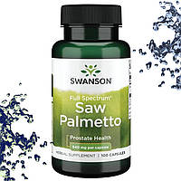 Добавка для простати Swanson Saw Palmetto Пальметто 540 мг 100 капсул