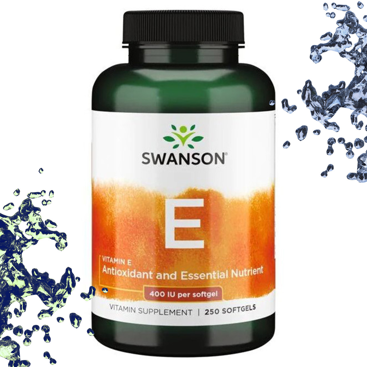 Вітамін E Swanson Vitamin E 400 IU (180 мг) 250 гелевих капсул