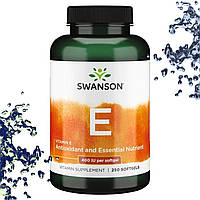 Вітамін E Swanson Vitamin E 400 IU (180 мг) 250 гелевих капсул