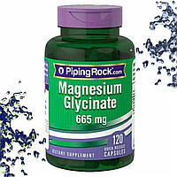 Магній глюцинат Piping Rock Magnesium Glycinate 665 мг 120 капсул