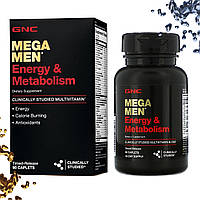 Вітаміни для чоловіків GNC Mega Men Energy & Metabolism 90 таблеток (каплетс)