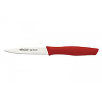 Нож кухонный для чистки зубчатый 10 см. Nova, Arcos с красной пластиковой ручкой (188622)