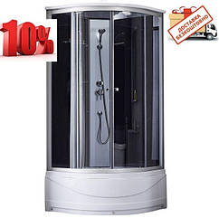 Тонований душовий бокс високий піддон 900x900 Lidz TANI