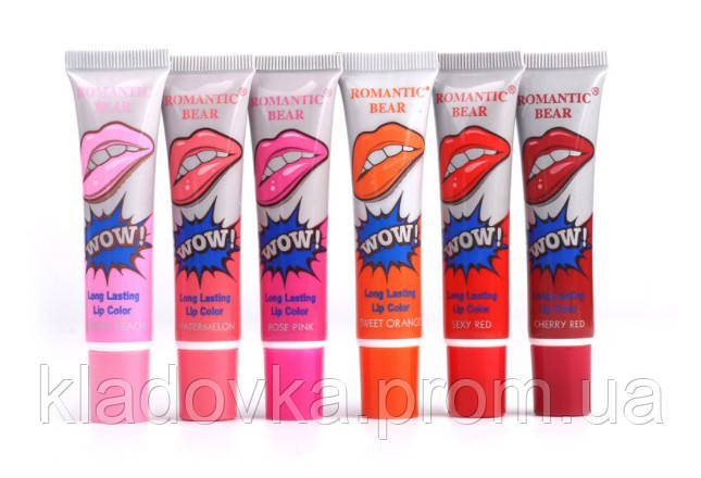 Тинт (пленка) для губ Romantic Bear, 15 г. Sweet orange, Кладовка (ID ...