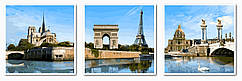 VPT 007 "Набережна Сени" Розпис по номерам на полотні 50х150см