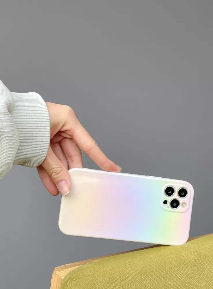 Чохол-накладка Glossy Gradient для iPhone X/ XS 5.8'' Білий Градієнт (442690)