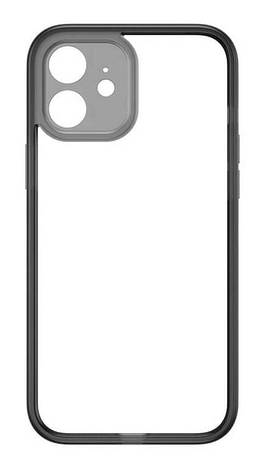 Чохол-накладка Baseus для iPhone 12 6.1" Прозорий/ Чорний (FRAPIPH61N-01), фото 1
