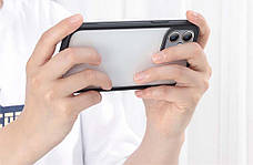 Чохол-накладка Baseus для iPhone 12 6.1" Прозорий/ Чорний (FRAPIPH61N-01), фото 5