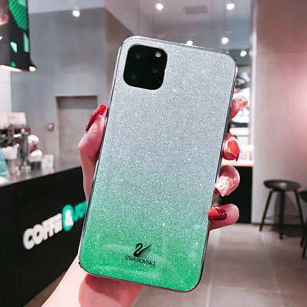 Чохол-накладка Swarovski для iPhone 11 Pro Max 6.5" Бірюзовий (605480), фото 3