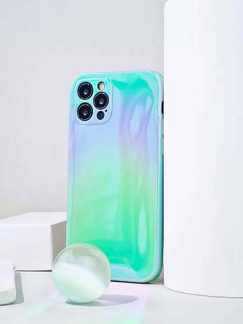 Чохол-накладка Glossy Gradient для iPhone 12 6.1" Зелений Градієнт (442621), фото 1