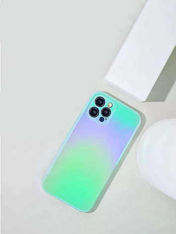 Чохол-накладка Glossy Gradient для iPhone 12 6.1" Зелений Градієнт (442621), фото 3