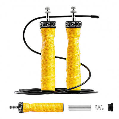 Скакалка швидкісна для кросфіту 4FIZJO Speed Rope PRO+ 4FJ0114. Скакалка для схуднення, боксу, фітнесу