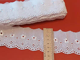 Мереживо прошва просте з вишивкою