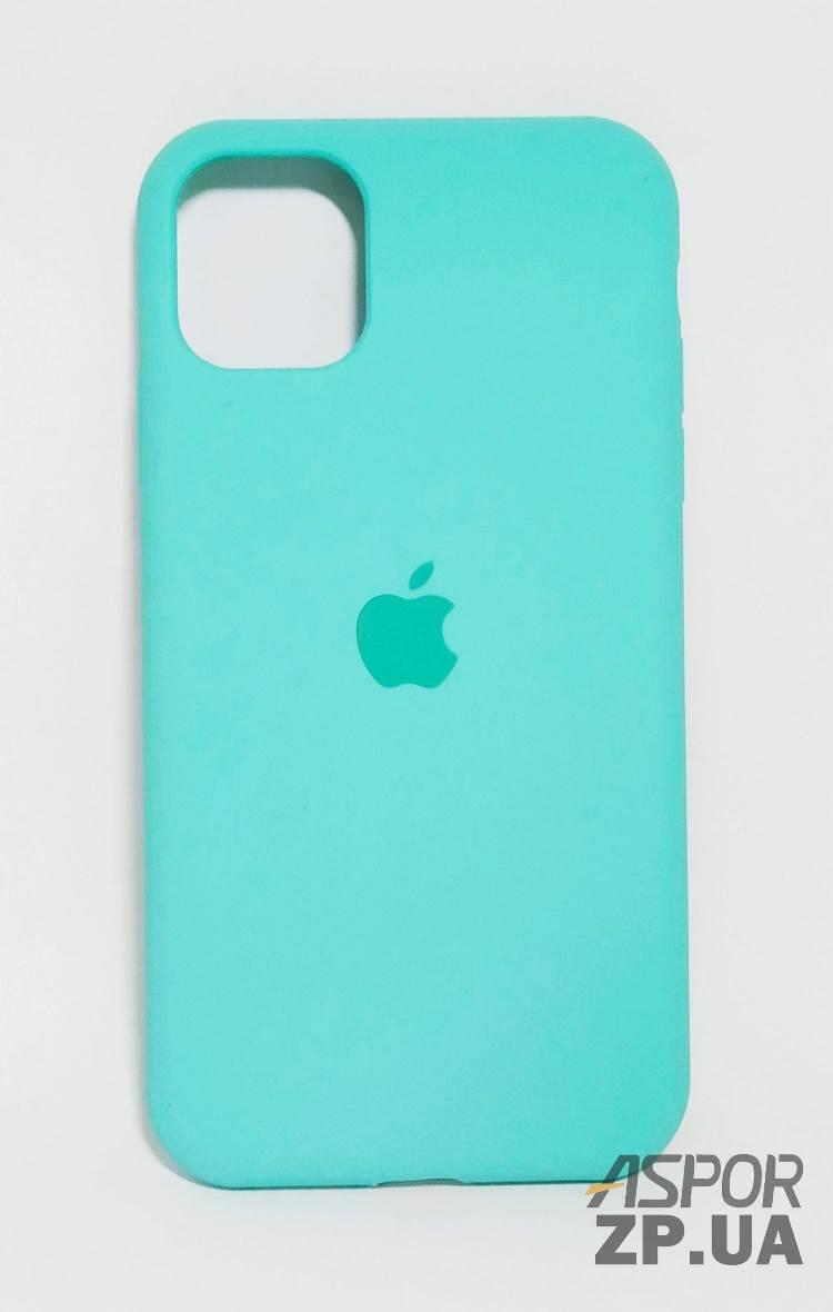 Чохол iPhone 11 Pro- Silicone Case Full Cover №17 бірюзовий, фото 1