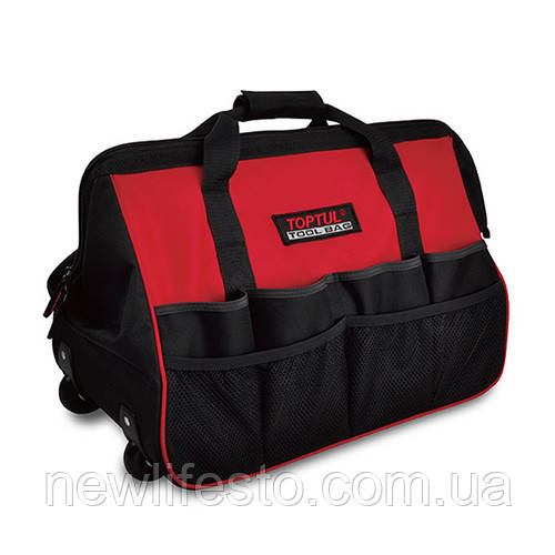 Сумка для инструмента с колесами и телескопической ручкой 530x270x320 TOPTUL PBW-053A, фото 1