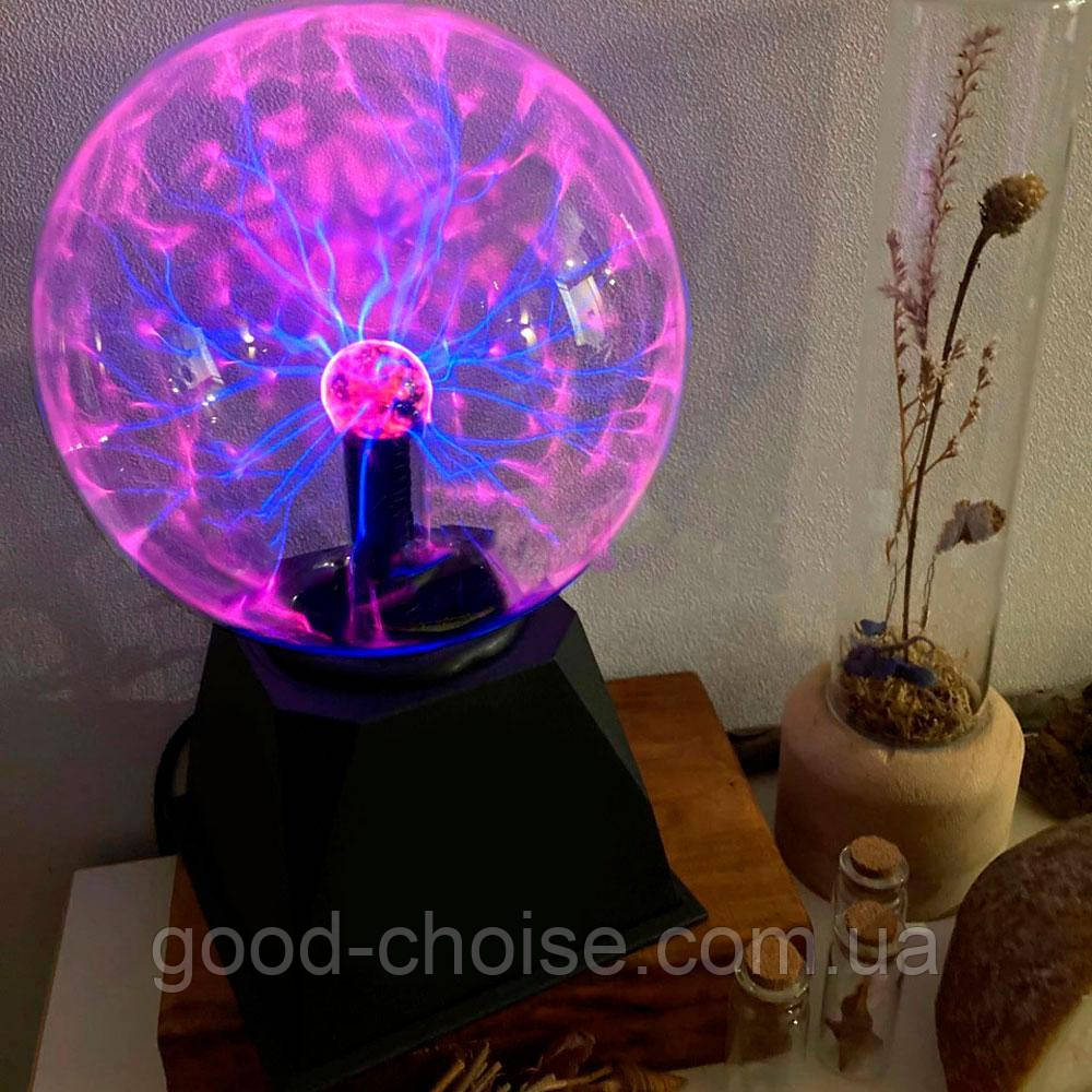 Плазменный шар молния Plazma Light диаметром 12.5 см / Светильник / Ночник - фото 5 - id-p1521402701