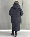 Жіноче зимове пальто-пуховик, фото 9