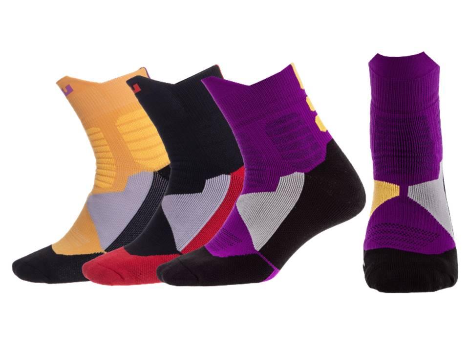 Шкарпетки баскетбольні Basketball Socks LeBron James 3 пары р-р 40-45 (DML7501)