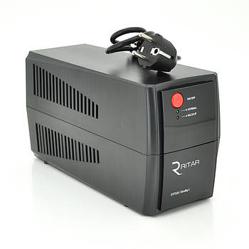 ДБЖ Ritar RTP500 (300W) Standby-L, LED, AVR 1st, 2xSCHUKO socket, 1x12V4.5Ah, plastik Case ( 300 х 140 х 205