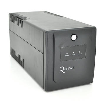 ДБЖ Ritar RTP1200 (720W) Proxima-L, LED, AVR, 3st, 4xSCHUKO socket, 2x12V7Ah, plastik Case ( 460 x 225 x 245