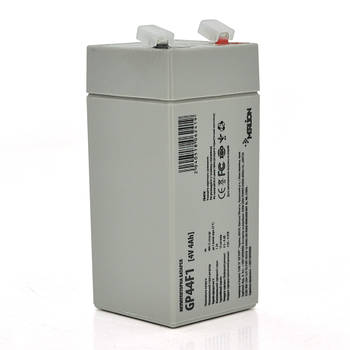 Акумуляторна батарея MERLION AGM GP44F1 4 V 4 Ah ( 47 x 47 x 100 (105 ) ) Q30