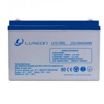 Акумуляторна батарея гелева 12 V 100,0 Ah GEL Luxeon LX12-100G