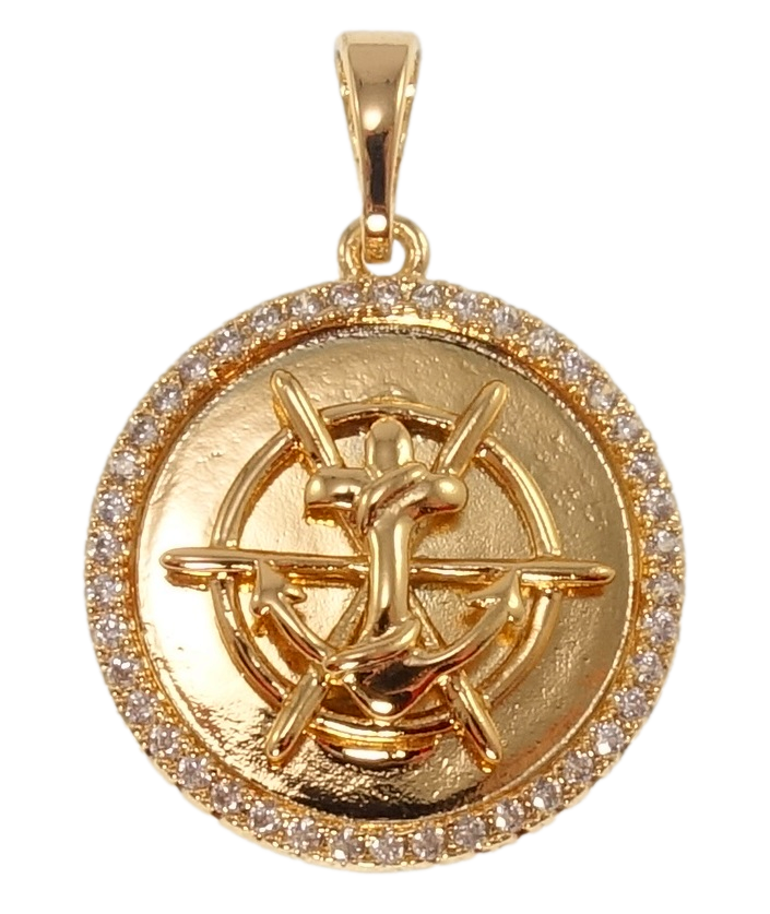 Кулон Xuping Позолота 18K "Якір" для ланцюжка до 5мм