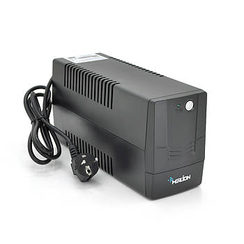 ДБЖ Merlion Velli 800 (480W) LED, 162-290VAC, AVR 1st, 2 SCHUKO, 1x12V9Ah, plastik Case Q4 (279x101x142) 4,9 кг