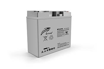 Акумуляторна батарея AGM RITAR RT12170H, Gray Case, 12V 17.0 Ah ( 181 х 77 х 167 ) Q4