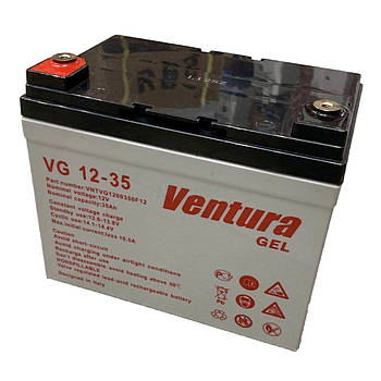 Акумуляторна батарея Ventura VG 12-35 Gel 12V 35Ah (195*130*180мм), Q1