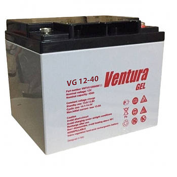 Акумуляторна батарея Ventura VG 12-40 Gel 12V 40Ah (197*165*170мм), Q1