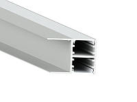 Профиль алюминиевый анодированный LEDUA АЛ-38 + рассеиватель для LED ленты накладной 2 м